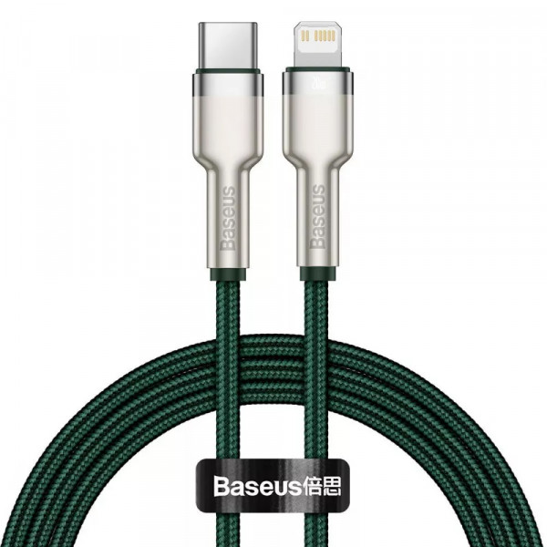 Фото - Кабель Proove Cafule Metal Type-C to Lightning PD 20W 1m green (CATLJK-A06)