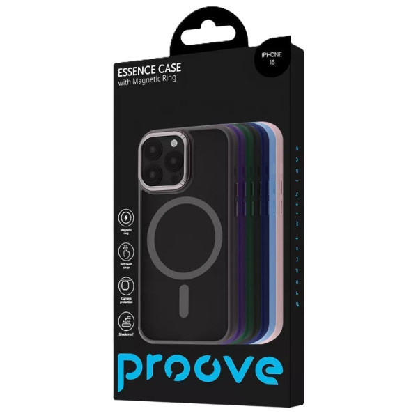 Фото - Чохол для смартфону Proove Essence Case with Magnetic Ring iPhone 16e midnight blue (PCECIP16E008)