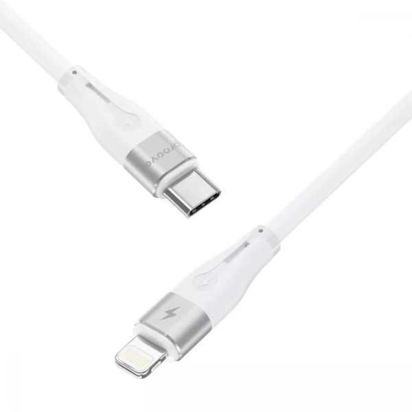 Фото - Кабель Proove Soft Silicone Type-C to Lightning 27W 1m White (492060003)