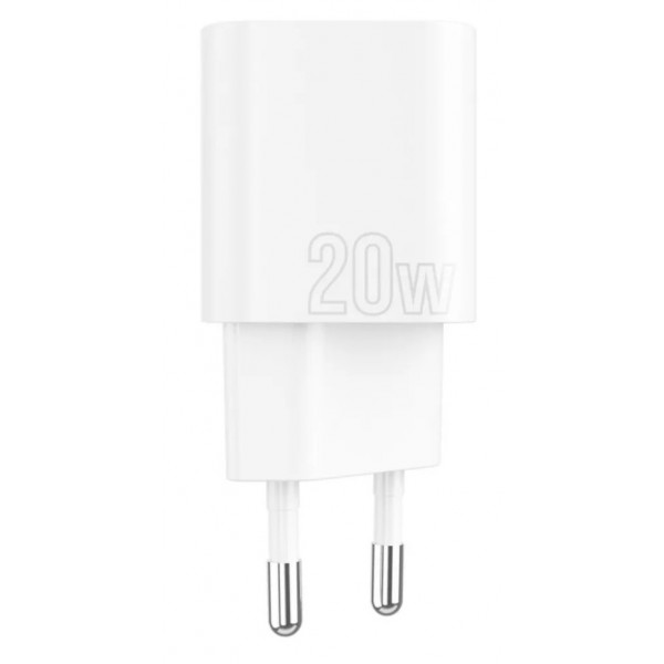 Фото - Мережевий зарядний пристрій Proove Silicone Power Plus 20W (Type-C + USB) White