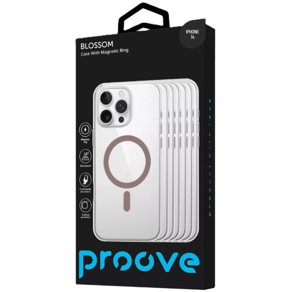 Фото - Чехол для смартфона Proove Blossom Case with Magnetic Ring iPhone 14 Light Purple (PCBLIP140007)