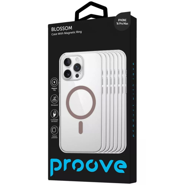 Фото - Чохол для смартфону Proove Blossom Case with Magnetic Ring iPhone 16 Pro Max White (PCBLIP16PM14)