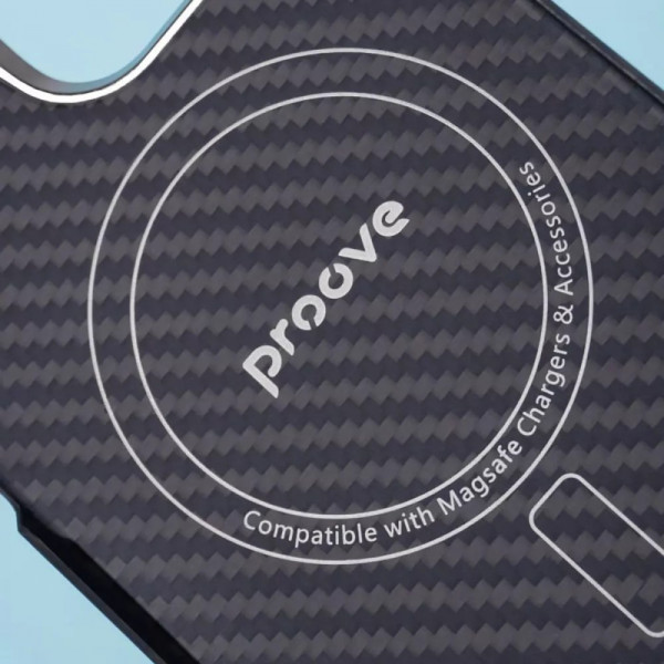 Фото - Чохол для смартфону Proove Carbon Slim with Magnetic Ring iPhone 16 black (PCCSIP160002)
