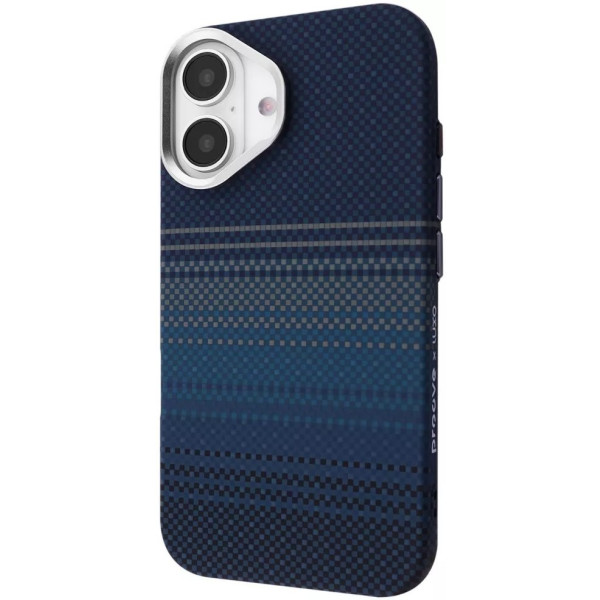 Фото - Чохол для смартфону Proove Gleam Case with Magnetic Ring iPhone 17 Blue stripes (651800807) Фото - Чохол для смартфону Proove Gleam Case with Magnetic Ring iPhone 17 Blue stripes (651800807)
