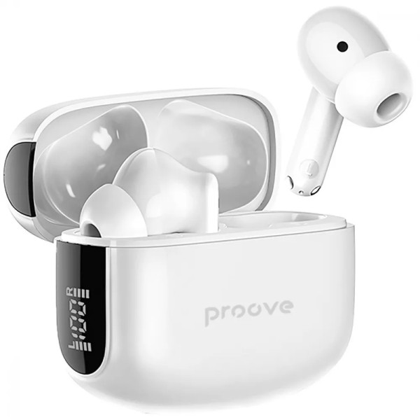 Фото - Навушники вкладиші бездротові TWS Proove Tempo TWS with ANC (APP) white (TWTM0001AP02)