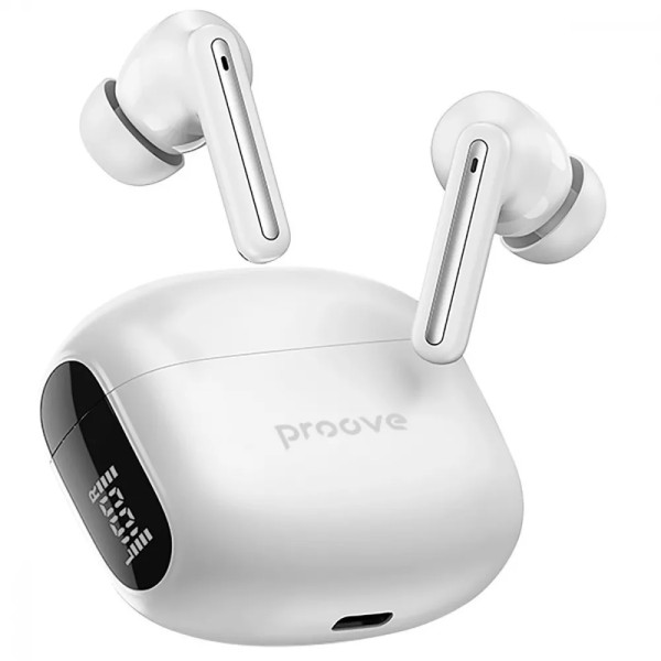 Фото - Навушники вкладиші бездротові TWS Proove Tempo TWS with ANC (APP) white (TWTM0001AP02)