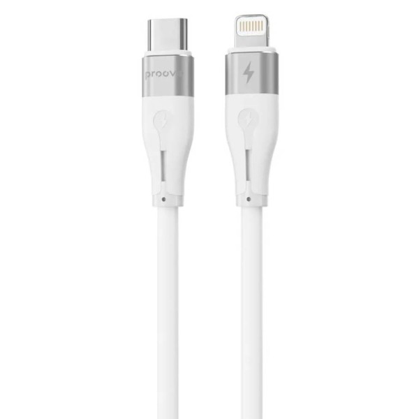Фото - Кабель Proove Soft Silicone Type-C to Lightning 27W 1m White (492060003)