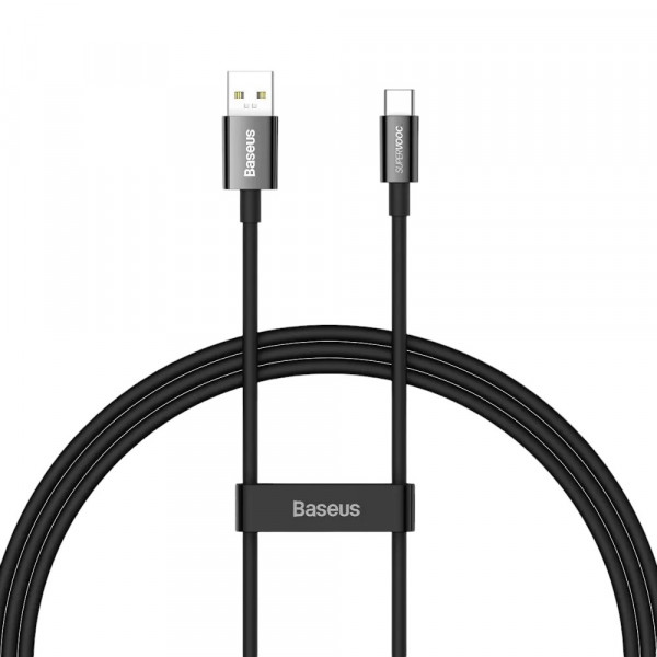 Фото - Кабель Baseus Superior Series Fast Charging Data Cable USB to Type-C 65W SUPERVOOC 1 m Black (CAYS000901)