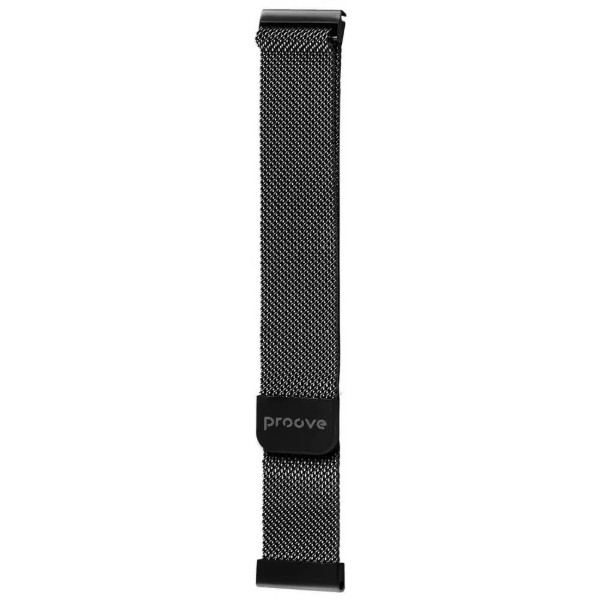 Фото - Ремінець для смарт-годинника Proove Metal Loop 20 mm black (WBMLUW20MM02)