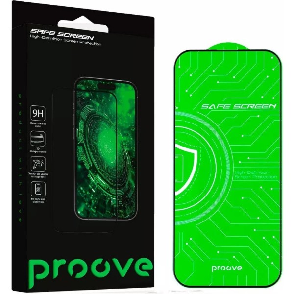 Фото - Захисне скло для смартфону Proove Safe Screen iPhone 12/12 Pro black (PGPSS1I12P01)