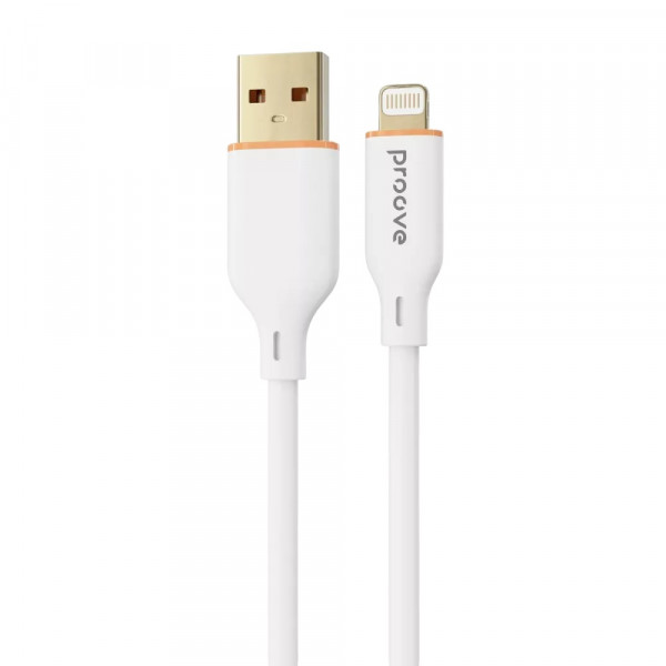 Фото - Кабель синхронізації даних Proove Jelly Silicone Lightning 2.4A 1m White (491980003)