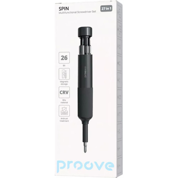 Фото - Викрутка зі змінними бітами Proove Spin 27in1 Gray (MTSS27000003)