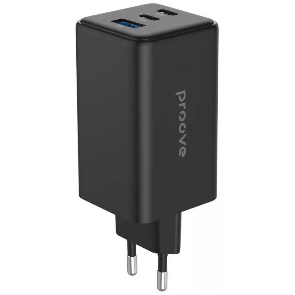 Фото - Сетевое зарядное устройство Proove Pocket GaN 100W (2Type-C + USB) Black (WCPG10012201)