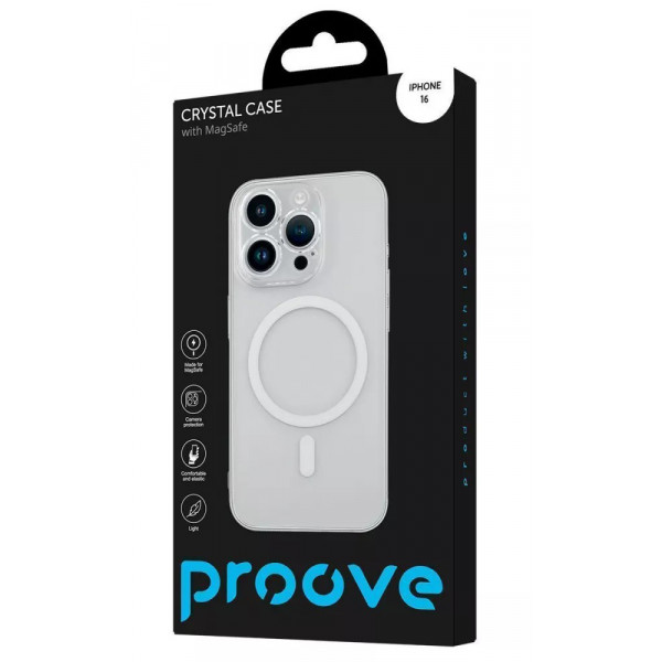 Фото - Чохол для смартфону Proove Crystal Case with Magnetic Ring iPhone 16 Transparent (PCCCIP160001)