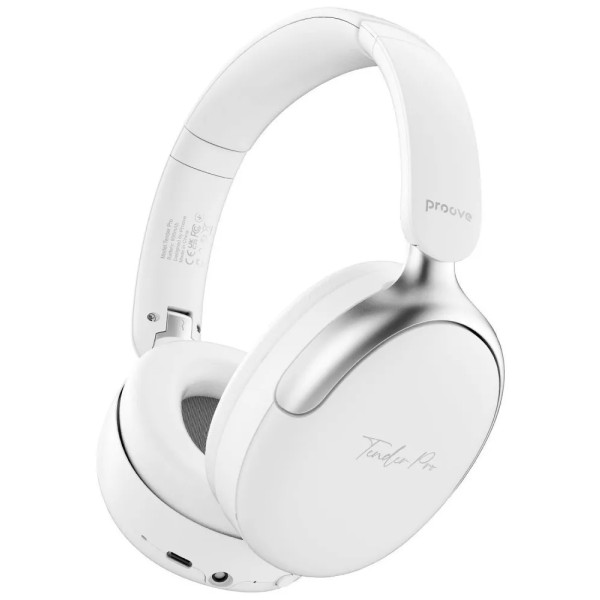 Фото - Навушники накладні бездротові Proove Tender Pro with ANC (APP) white (HPTP0001AP02) Фото - Навушники накладні бездротові Proove Tender Pro with ANC (APP) white (HPTP0001AP02)