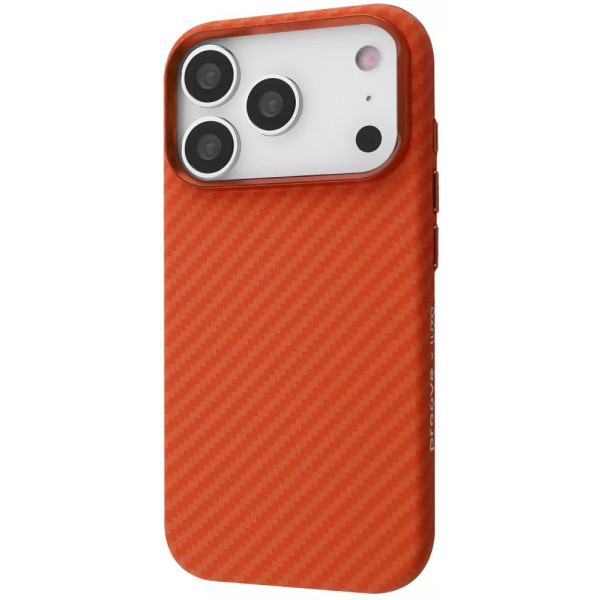 Фото - Чехол для смартфона Proove Gleam Case with Magnetic Ring iPhone 17 Pro orange fiber (PCGCIP17P078)