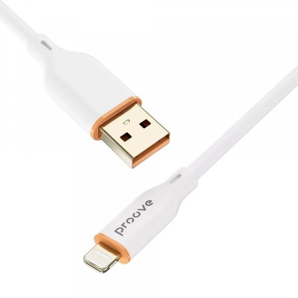 Фото - Кабель синхронізації даних Proove Jelly Silicone Lightning 2.4A 1m White (491980003)