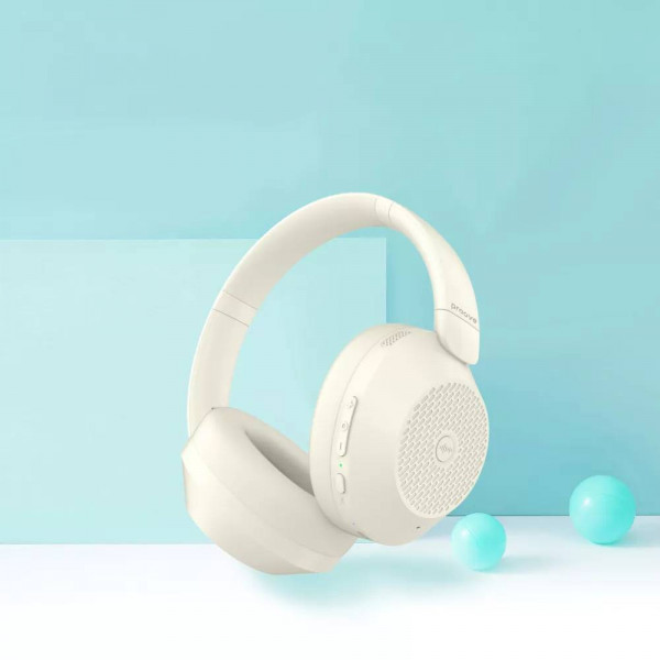 Фото - Навушники накладні бездротові Proove Player with ANC beige (HPPY00010007)