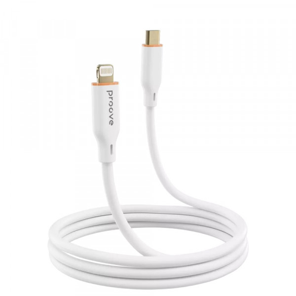 Фото - Кабель синхронізації даних Proove Jelly Silicone Type-C to Lightning 27W 1m White (492000003)
