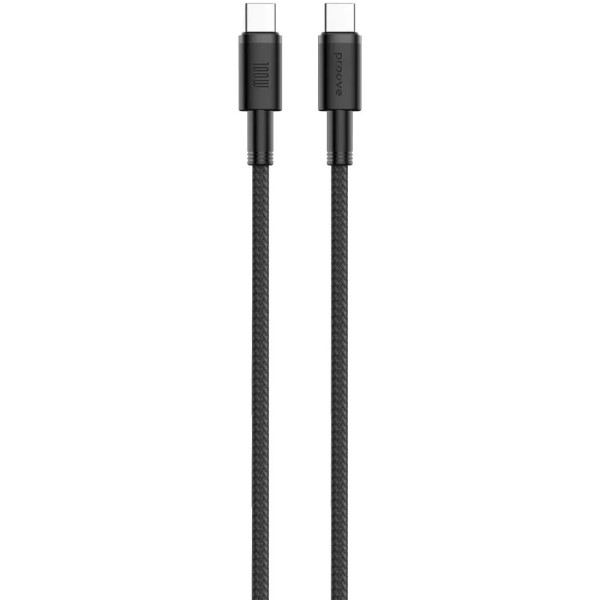 Фото - Кабель синхронізації даних Proove Nylo Type-C to Type-C 100W 1.5m Black (CCPN11002201)