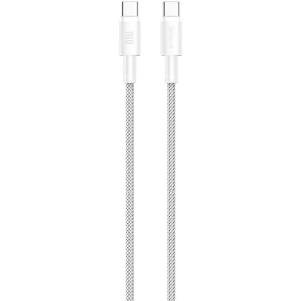 Фото - Кабель синхронізації даних Proove Nylo Type-C to Type-C 100W 1.5m White (CCPN11002202)