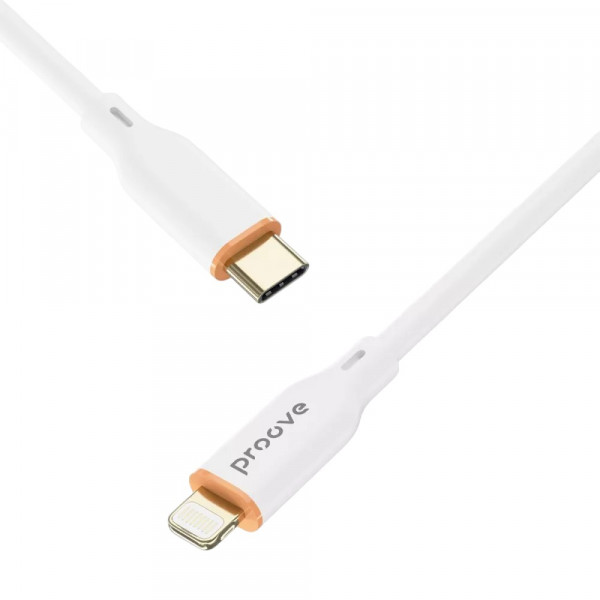 Фото - Кабель синхронізації даних Proove Jelly Silicone Type-C to Lightning 27W 1m White (492000003)