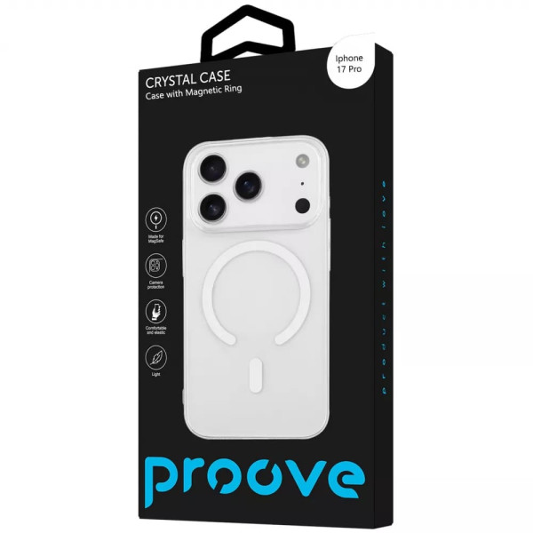 Фото - Чехол для смартфона Proove Crystal Case with Magnetic Ring iPhone 17 Pro Cosmic Orange (PCCCIP17P055)