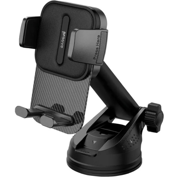 Фото - Автодержатель Proove Carbon Clamp Suction Type Car Mount Black (CHCNS0000001)