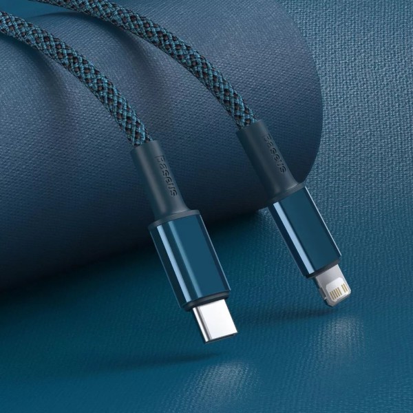 Фото - Кабель Baseus High Density Braided Type-C to Lightning PD 20W 2m (CATLGD-A02)