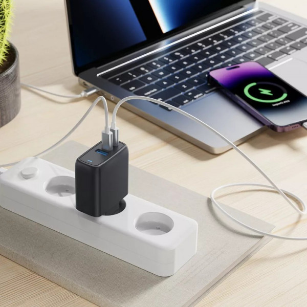 Фото - Мережевий зарядний пристрій Proove Shot GaN 67W (2Type-C + USB) Black