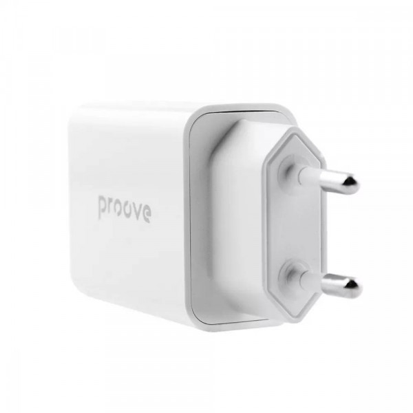 Фото - Сетевое зарядное устройство Proove Rapid 20W Type-C + USB White (349150003)