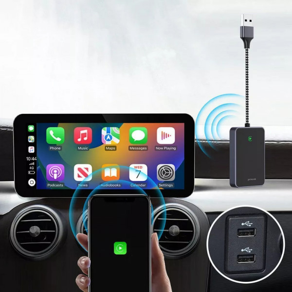 Фото - Бездротовий адаптер автомобільний Proove СP-01 Wireless Car Adapter Black (SMCP00100001)