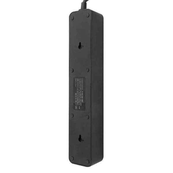 Фото - Сетевой фильтр Proove Power Strip P-03 3 розетки + 4 USB + 2 Type-C 2m Black (396830001)