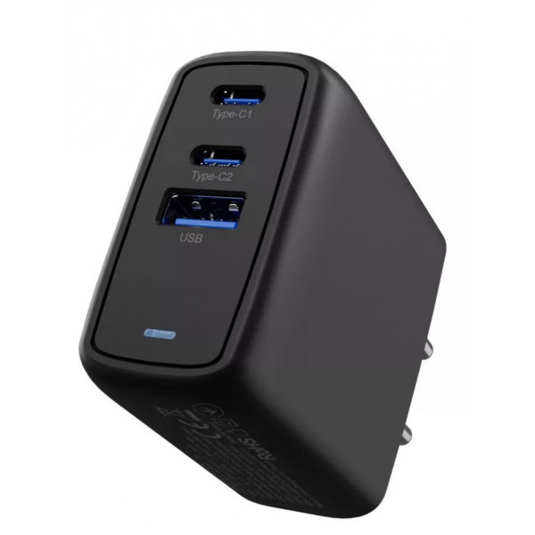 Фото - Мережевий зарядний пристрій Proove Shot GaN 67W (2Type-C + USB) Black