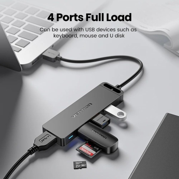 Фото - Хаб USB Vention USB 3.0 - 4xUSB 3.0, 0.15м (CHLBB-SCB2)