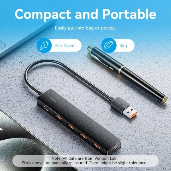 Фото - Хаб USB Vention USB 3.0 - 4xUSB 3.2 Gen2, 0.15м (CHOBB)