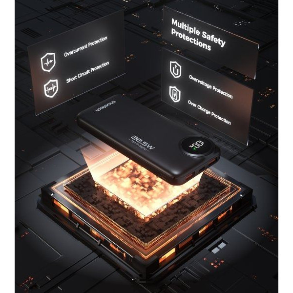 Фото - Батарея мобільна Choetech 10000 mA QC/PD 22.5 Вт Black (B791)