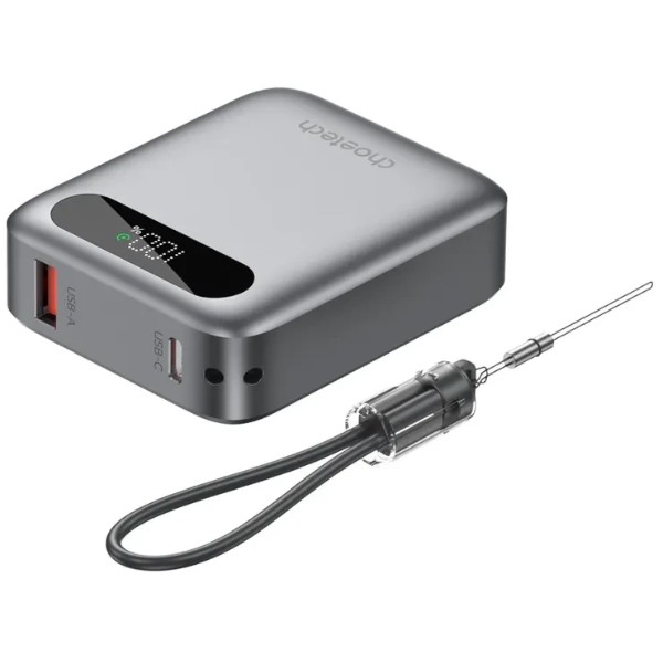 Фото - Батарея мобільна Choetech 10000 mAh QC/PD 22,5 Вт Silver (B860-CCGY)
