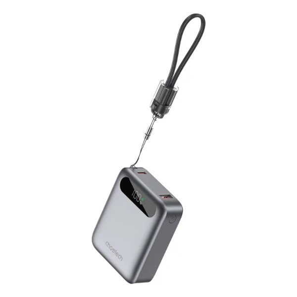 Фото - Батарея мобільна Choetech 10000 mAh QC/PD 22,5 Вт Silver (B860-CCGY)