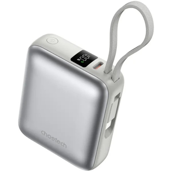 Фото - Батарея мобильная Choetech 10000mAh 35W PD3.0 USB-C Silver (B832-SL) Фото - Батарея мобильная Choetech 10000mAh 35W PD3.0 USB-C Silver (B832-SL)