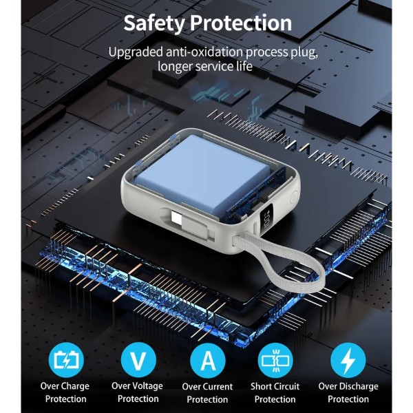 Фото - Батарея мобильная Choetech 10000mAh 35W PD3.0 USB-C Silver (B832-SL)