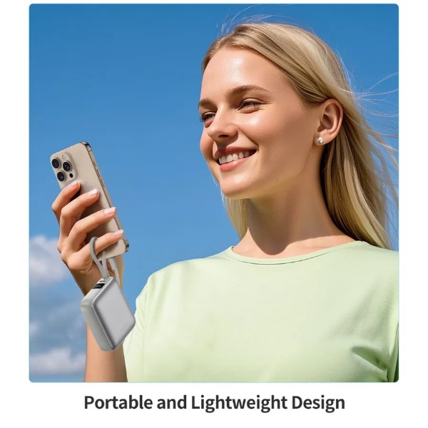 Фото - Батарея мобильная Choetech 10000mAh 35W PD3.0 USB-C Silver (B832-SL)
