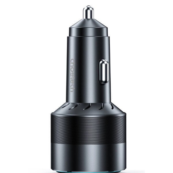 Фото - Автомобільний зарядний пристрій Choetech 1USB Type C 63W 1USB 18W PD3.0 QC3.0 Black (TC0010)