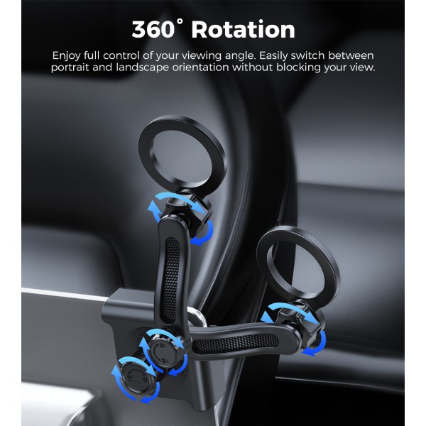 Фото - Автотримач Choetech MagCore Magnetic Car Holder for Tesla Black (H089-BK)