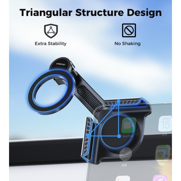 Фото - Автотримач Choetech MagCore Magnetic Car Holder for Tesla Black (H089-BK)