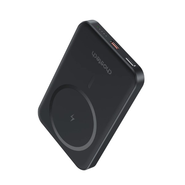 Фото - Батарея мобильная Choetech Magnetic Wireless 5000mAh 20W PD Qi-15W USB-C (B709-CCBK)