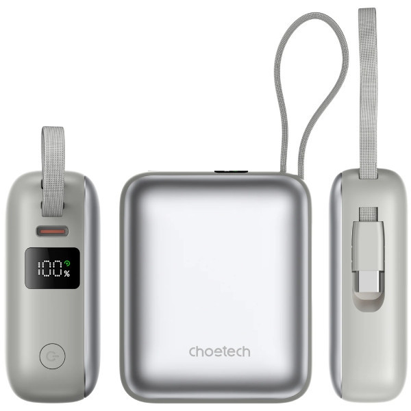 Фото - Батарея мобільна Choetech 10000mAh 35W PD3.0 USB-C (B832-GY)