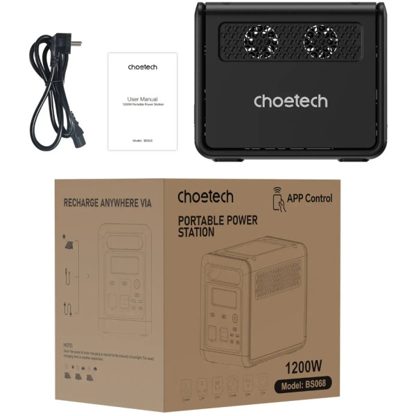 Фото - Зарядна станція універсальна Choetech 1200W (BS068)