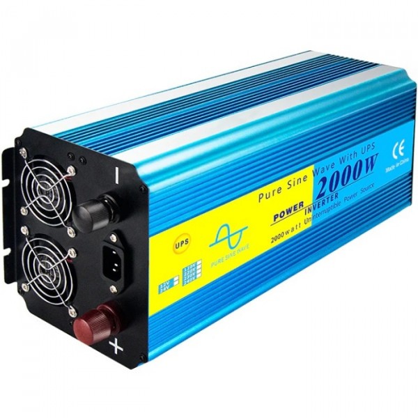 Фото - Інвертор автомобільний Choetech 12\220V 2000Вт (INV-C2000WUPS-EU)
