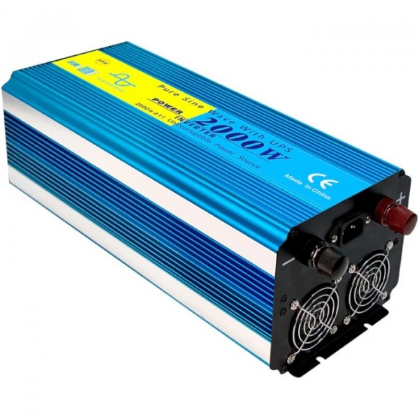 Фото - Інвертор автомобільний Choetech 12\220V 2000Вт (INV-C2000WUPS-EU)
